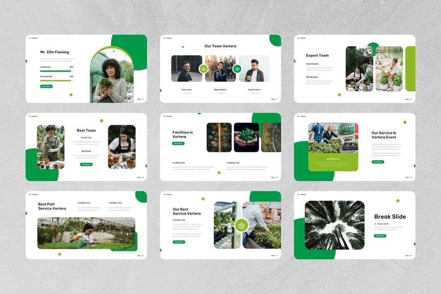 生态学PPT模板 (PPTX,PPT)