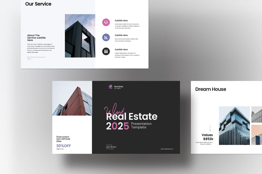 房地产PPT模板 (PPTX)