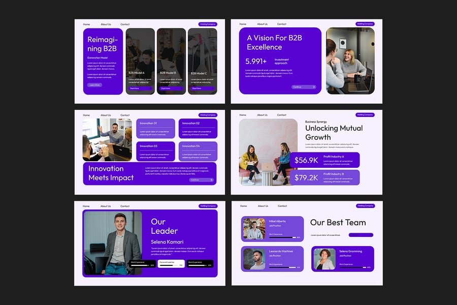 B2B路演PPT模板 (PPTX)