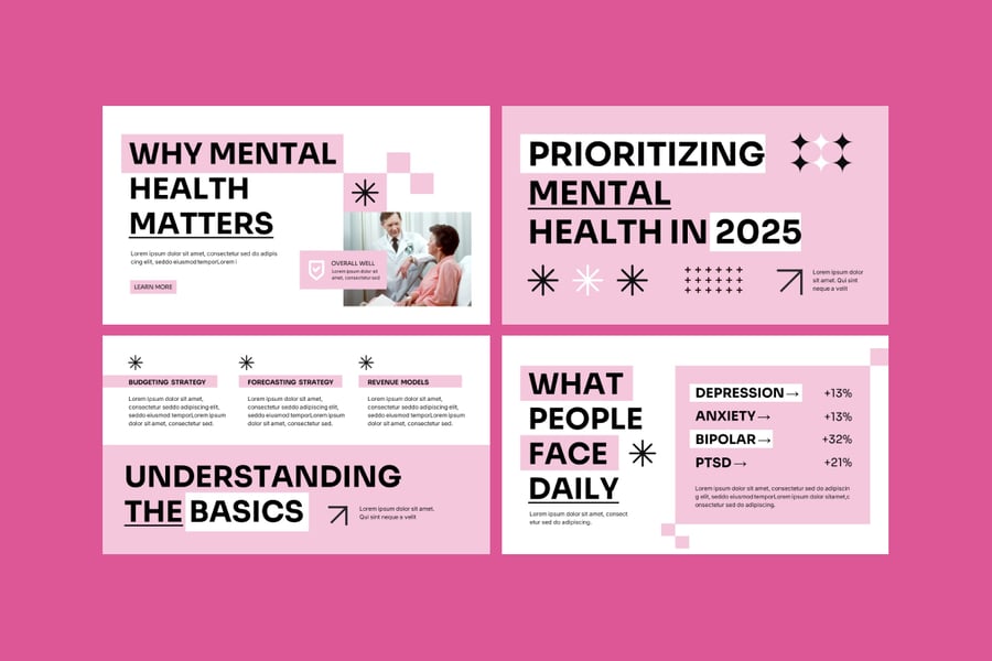 心理健康PPT模板 (PPTX)