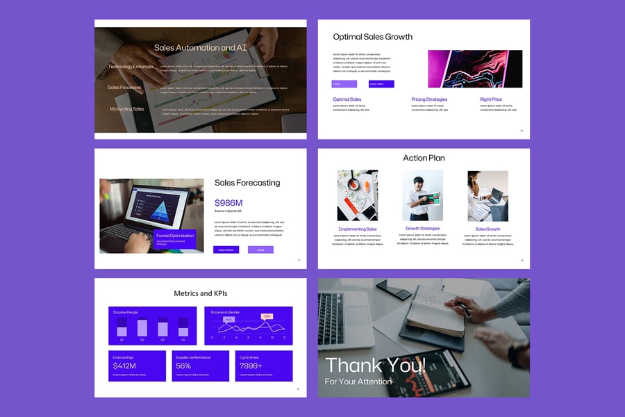 销售增长PPT模板 (PPTX)