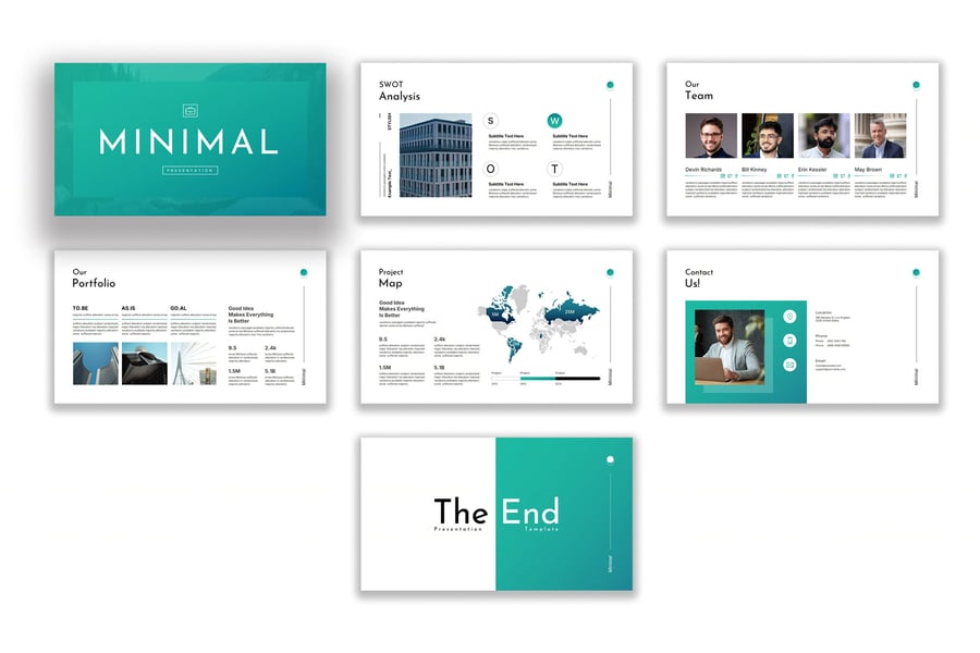 极简主义PPT模板 (PPTX)