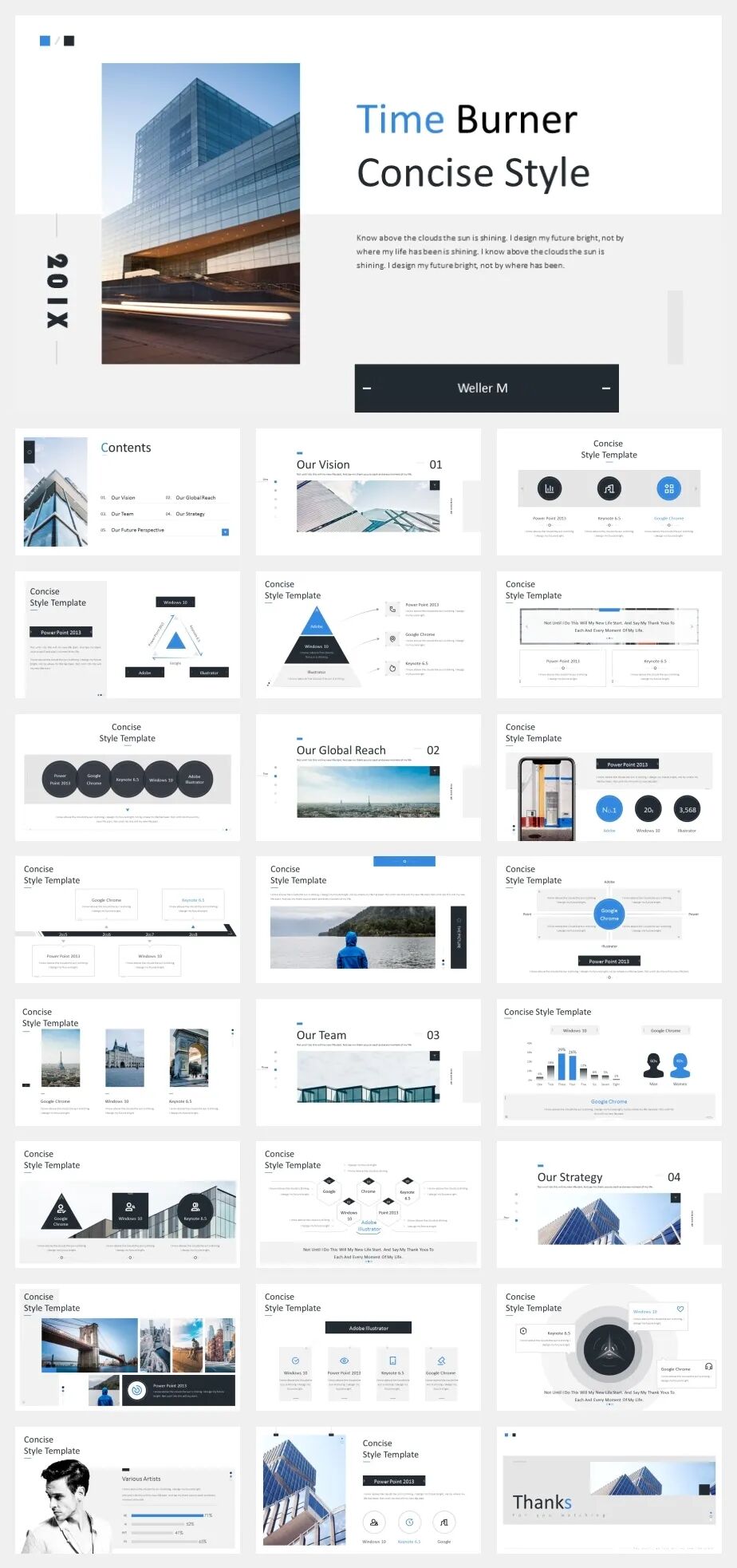 精选91套简约艺术PPT模板！工作学习必备！！【P03】