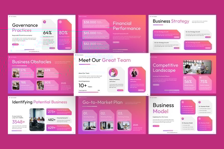 执行摘要PPT模板 (PPTX)