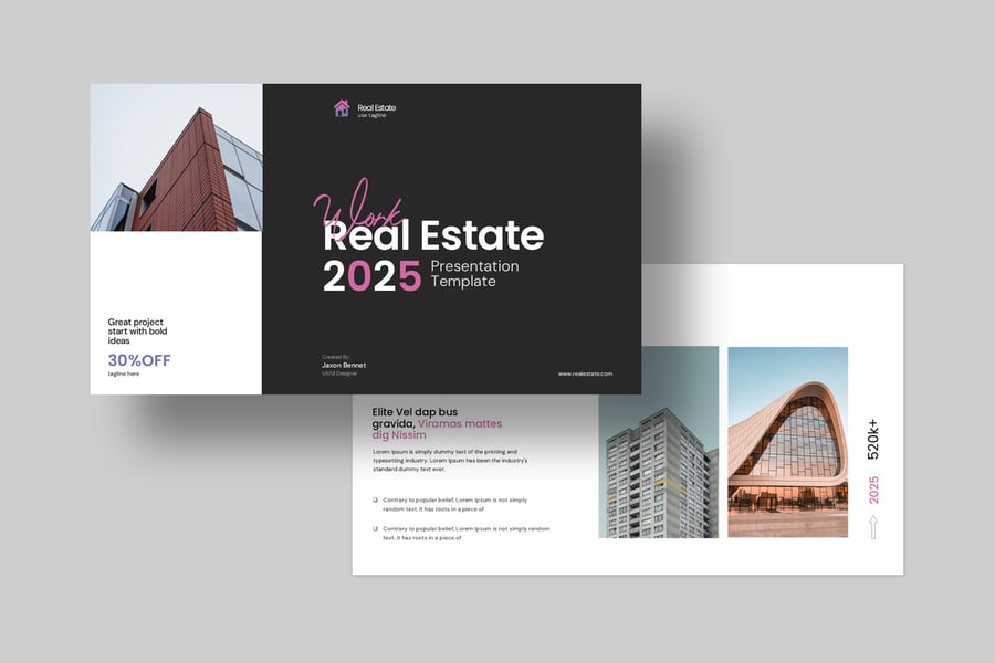 房地产PPT模板 (PPTX)