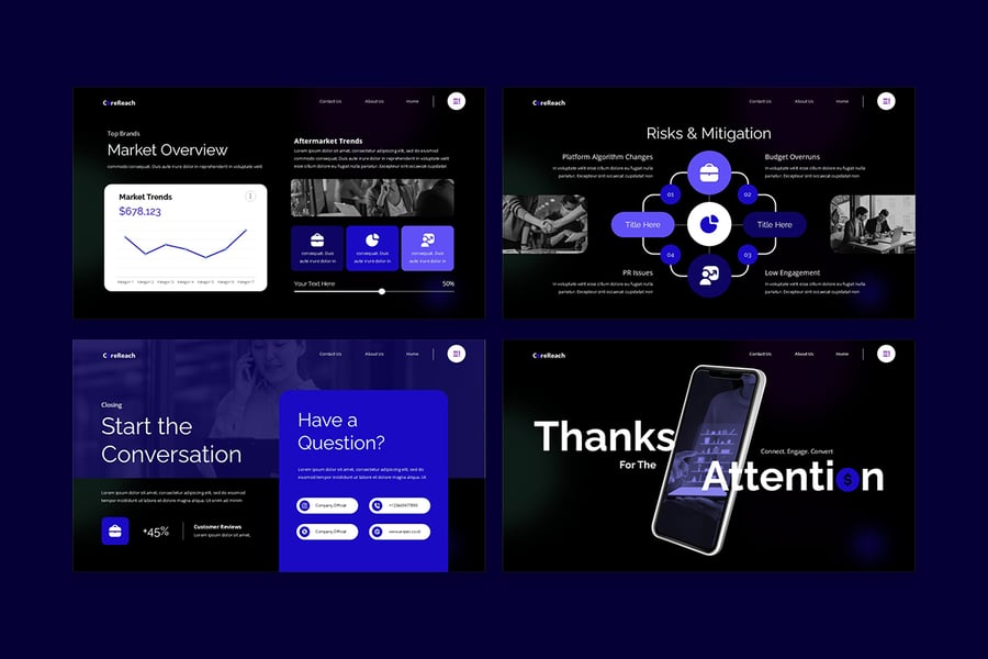 数字营销建议PPT模板 (PPT,PPTX)