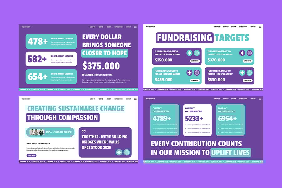 公益运动活动PPT模板 (PPTX)