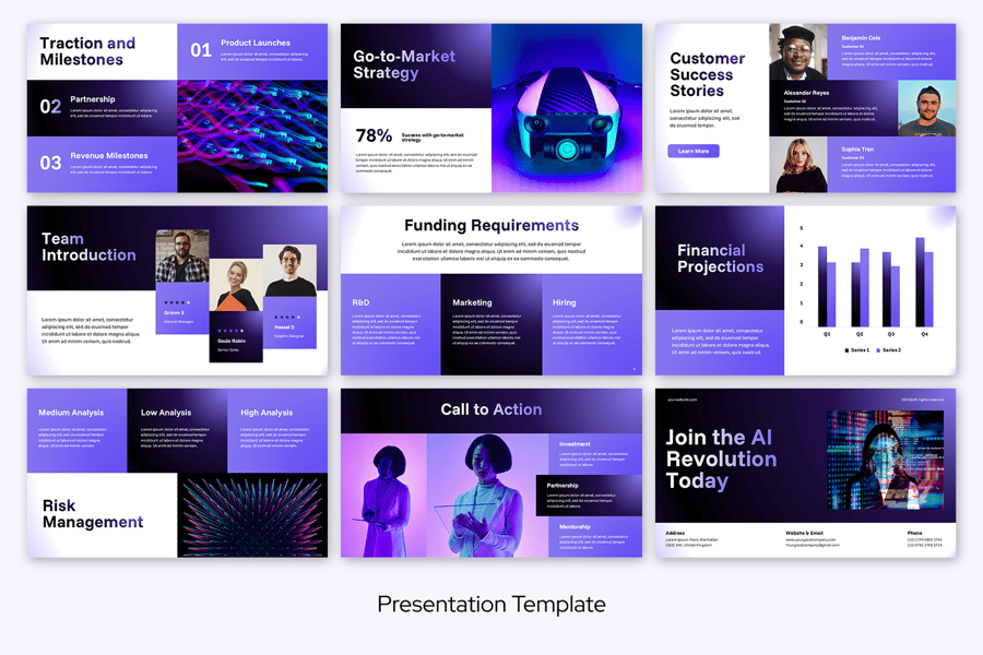 人工智能革命PPT模板 (PPTX)