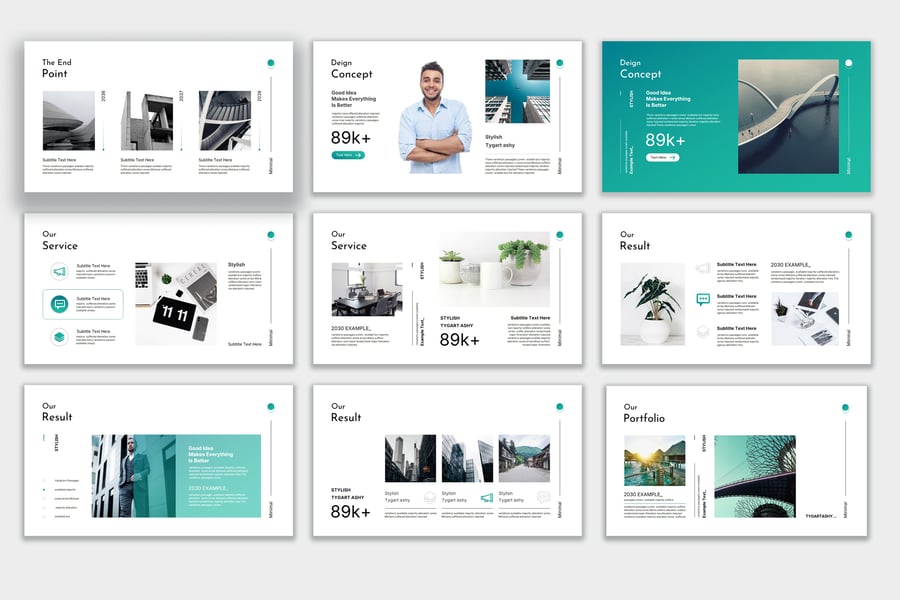 极简主义PPT模板 (PPTX)