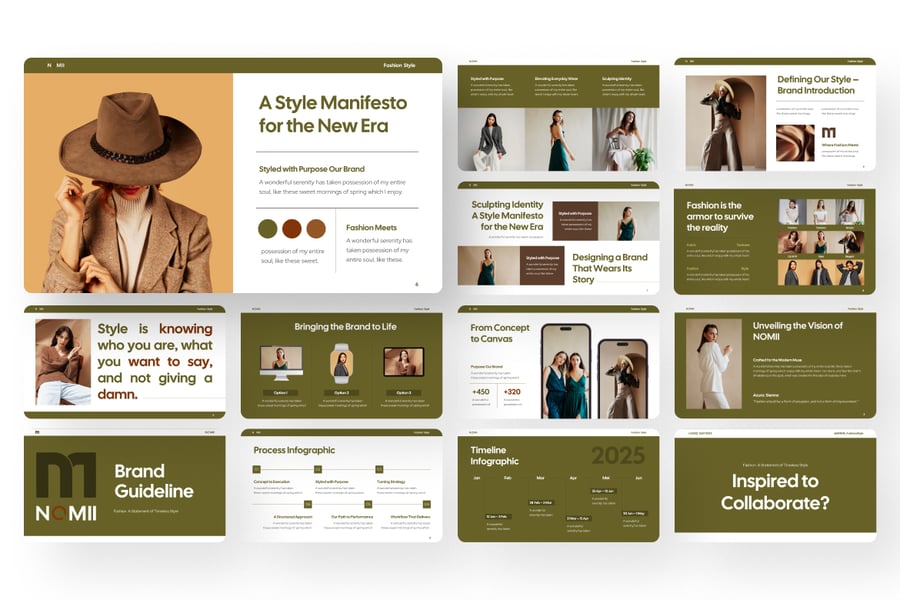 品牌指南PPT模板 (PPTX)