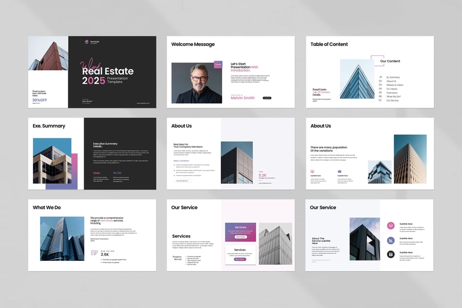 房地产PPT模板 (PPTX)