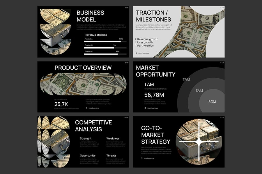 财务路演PPT模板 (PPTX)