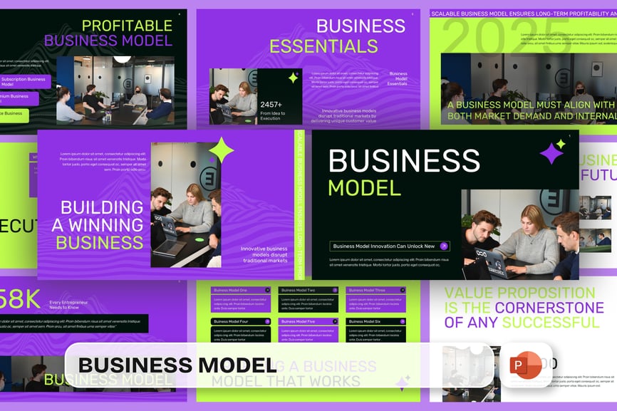 商业模式PPT模板 (PPTX)