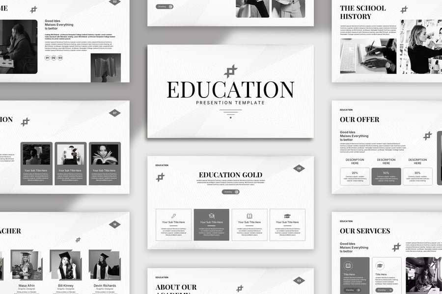 教育演示模板PPT模板 (PPTX)