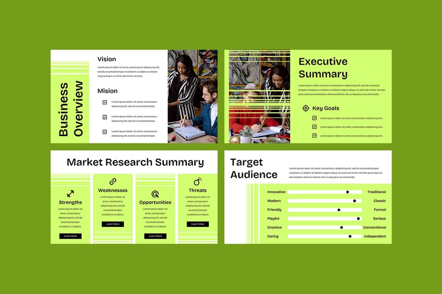 营销计划PPT模板 (PPTX)