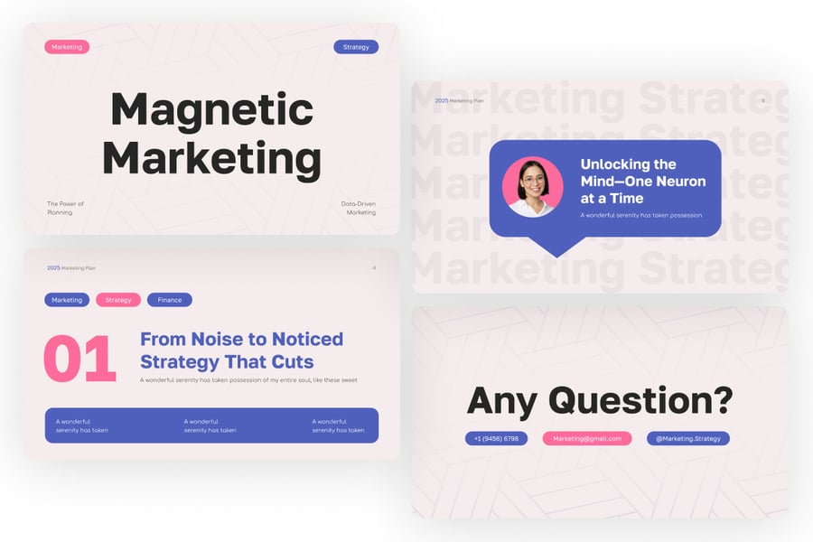 营销策略PPT模板 (PPTX)