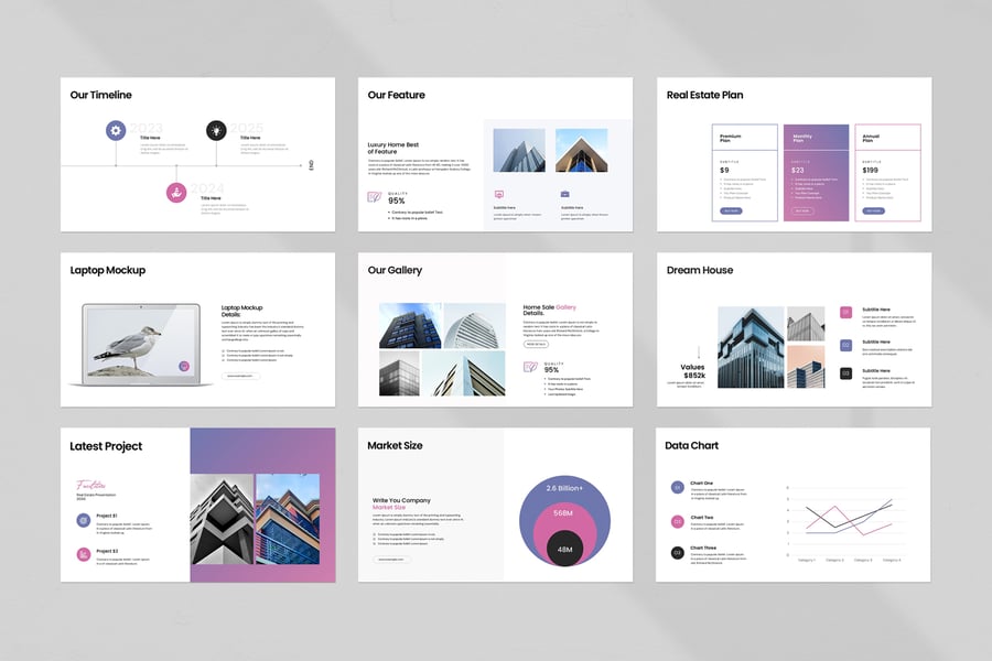 房地产PPT模板 (PPTX)