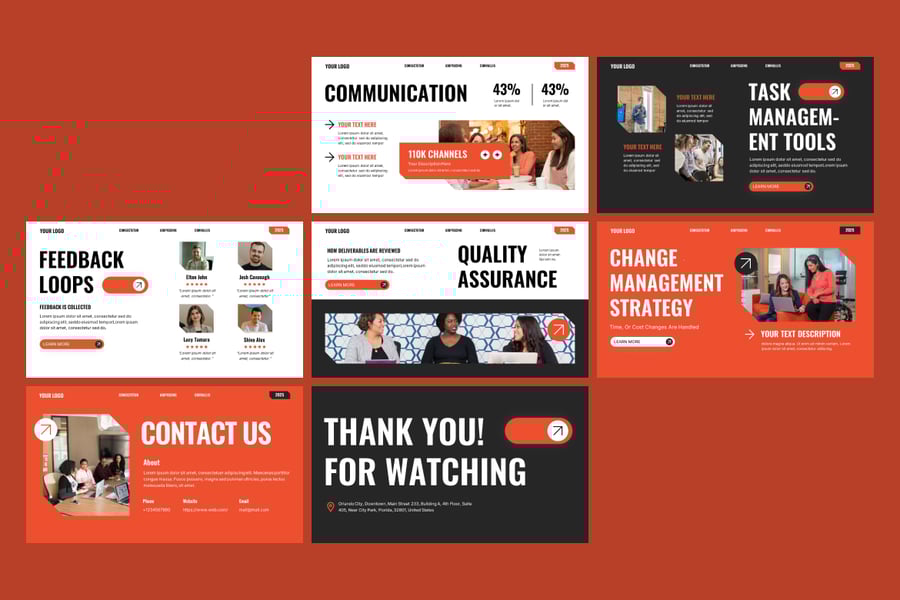 项目管理PPT模板 (PPTX)