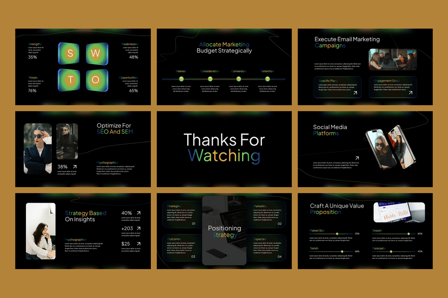 营销策略PPT模板 (PPTX)