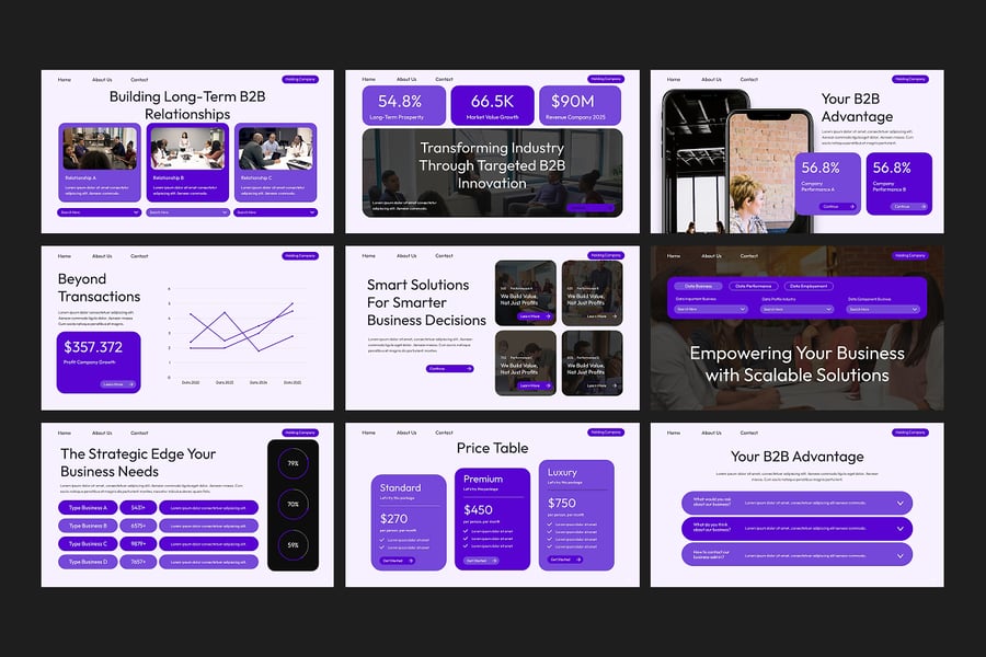 B2B路演PPT模板 (PPTX)