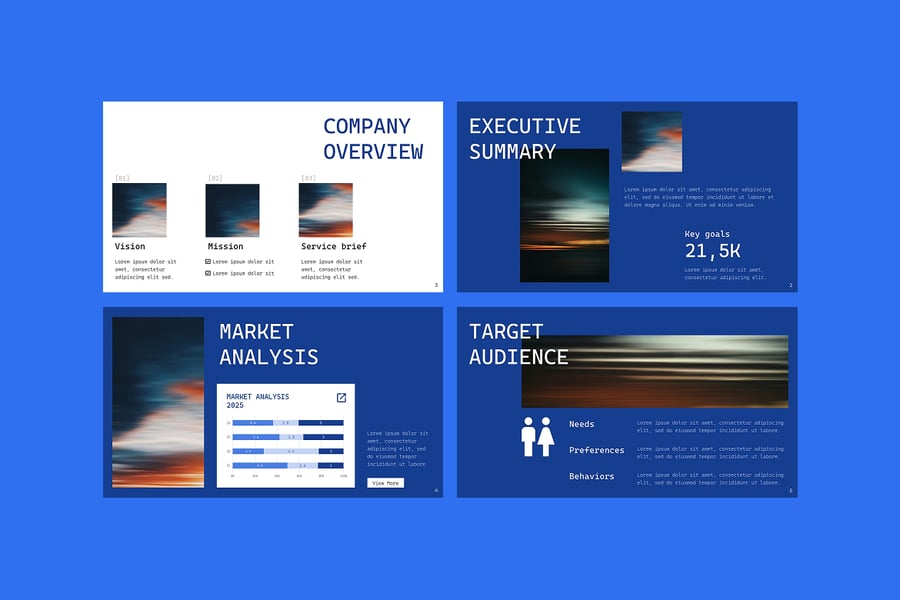 营销策略PPT模板 (PPTX)