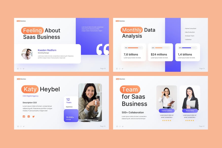 SaaS业务PPT模板 (PPTX)