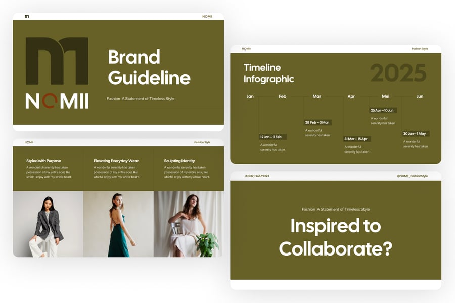 品牌指南PPT模板 (PPTX)