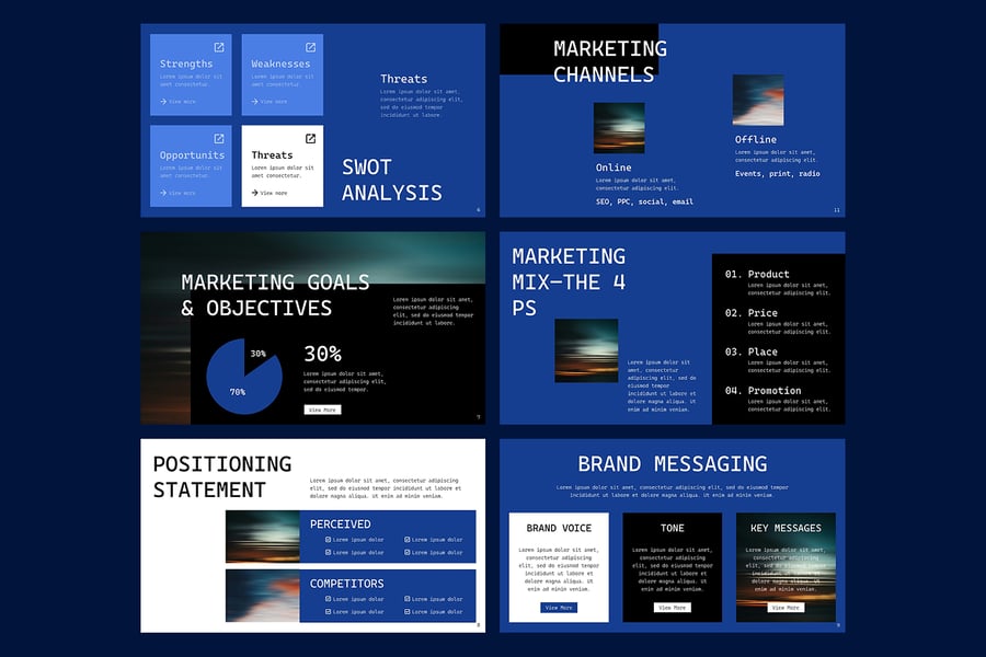 营销策略PPT模板 (PPTX)