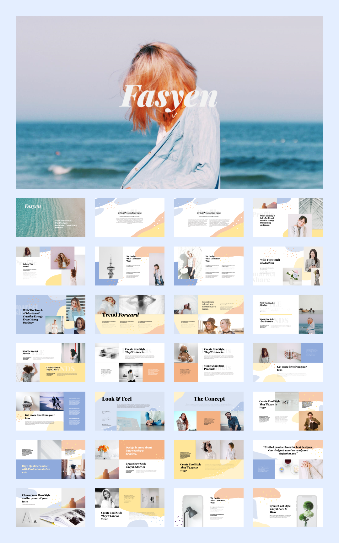 32套国外海洋旅游PPT模板，感受大自然的美！[s06]