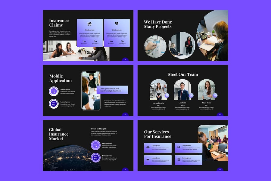 保险建议PPT模板 (PPTX)