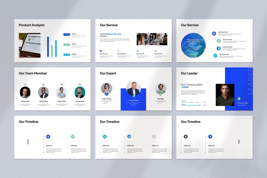 营销计划PPT模板 (PPTX)