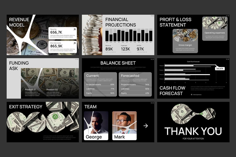 财务路演PPT模板 (PPTX)