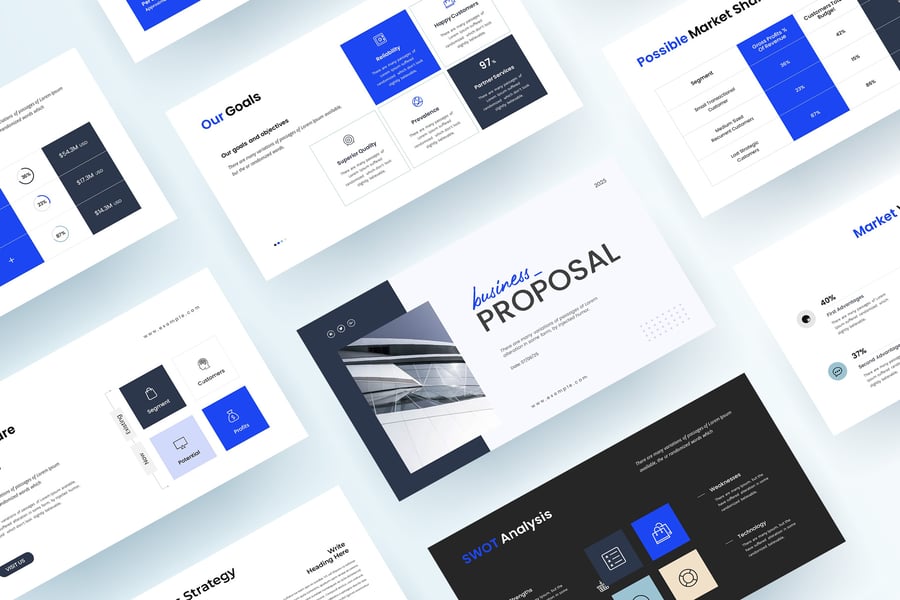 业务建议PPT模板 (PPTX)