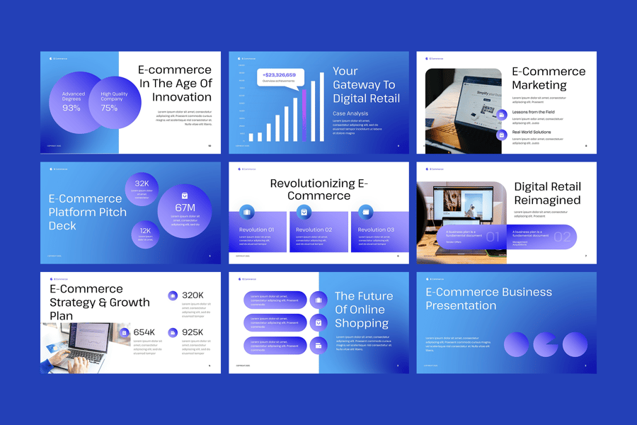 电子商务PPT模板 (PPTX)