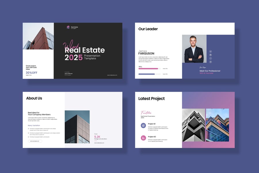 房地产PPT模板 (PPTX)