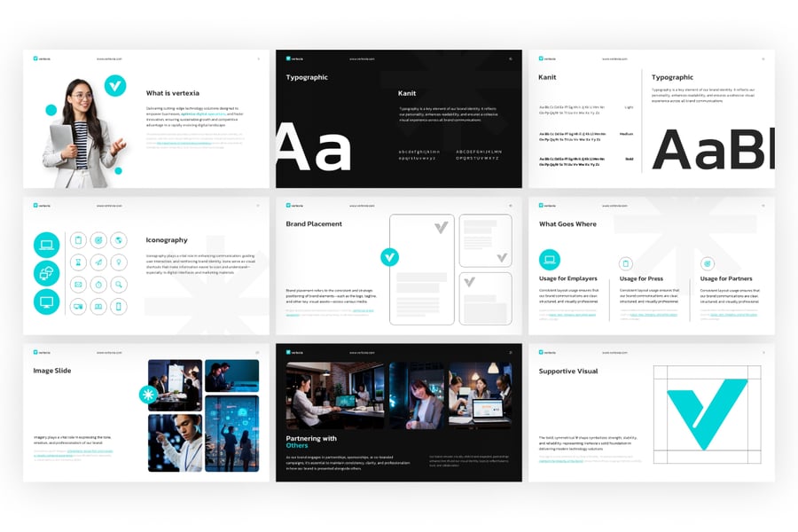 项目启动品牌指南PPT模板 (PPTX)