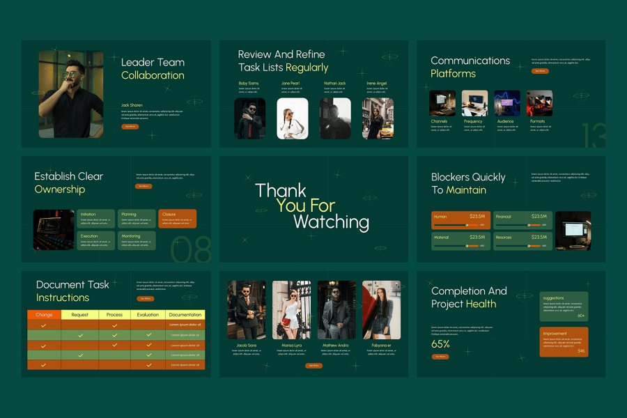 项目管理PPT模板 (PPTX)