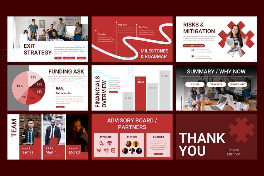 商业路演PPT模板 (PPTX)