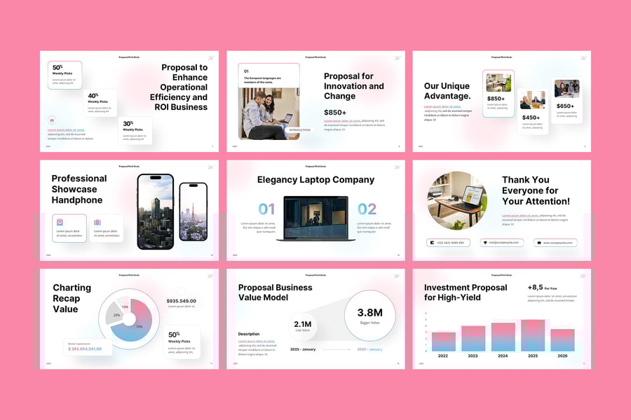 路演提案PPT模板 (PPTX)