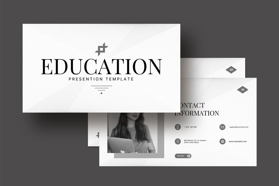 教育演示模板PPT模板 (PPTX)