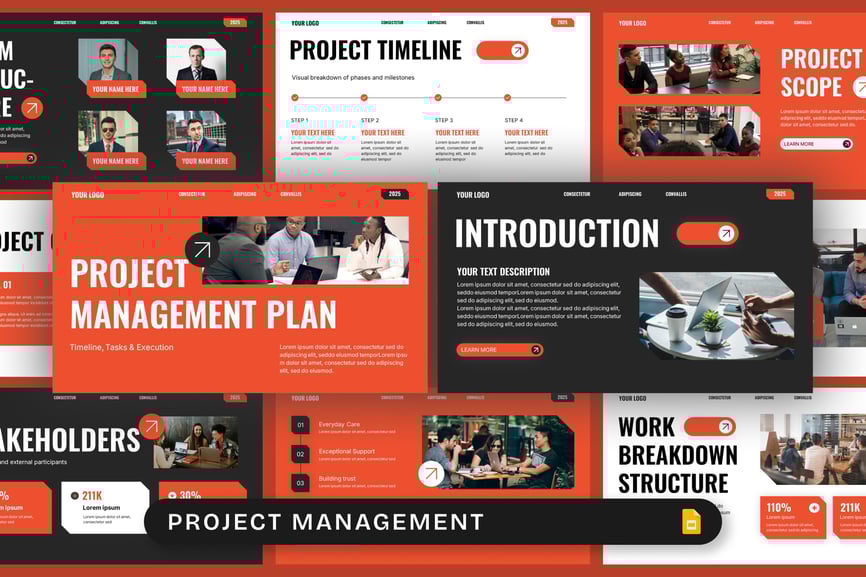 项目管理PPT模板 (PPTX)