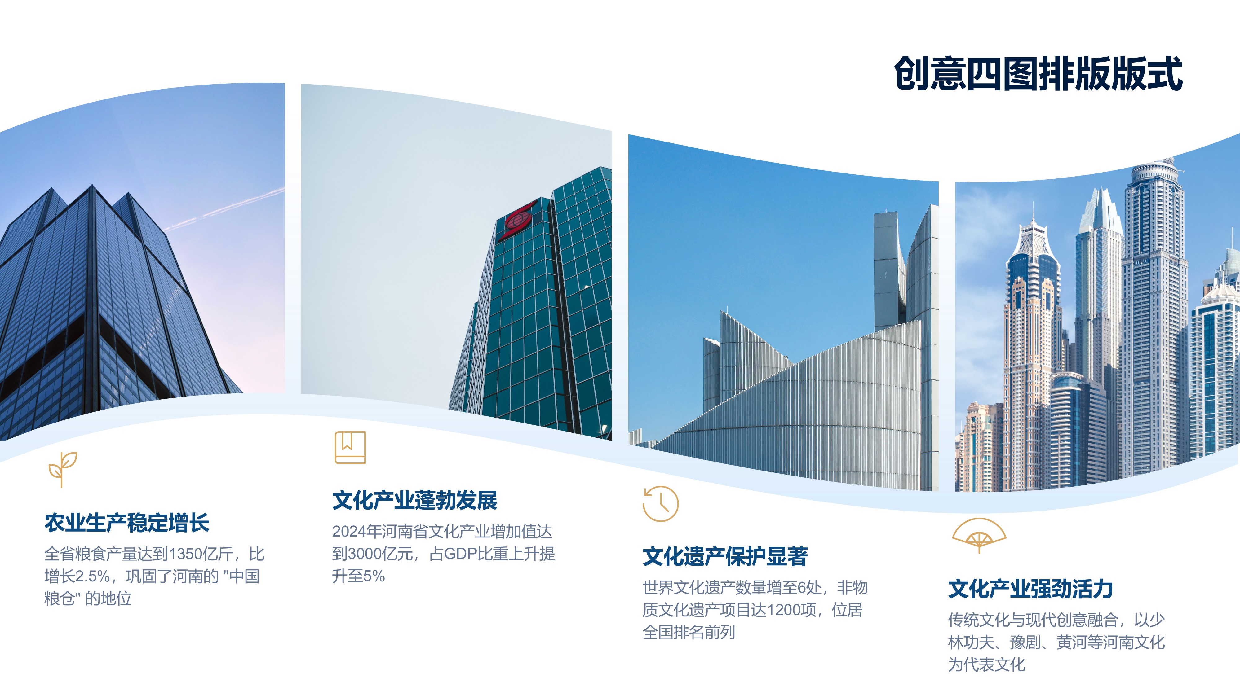 创意四图排版版式