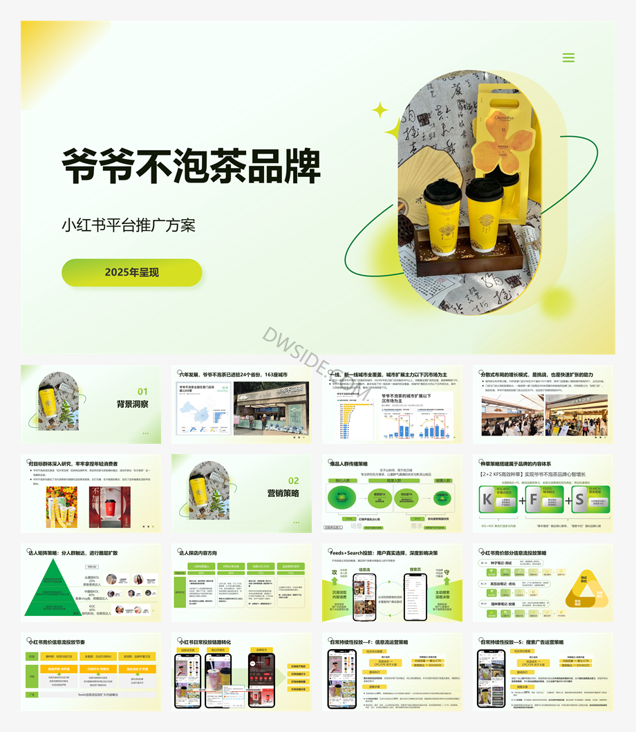 2025爷爷不泡茶东方香茶小红书新媒体推广方案.pptx