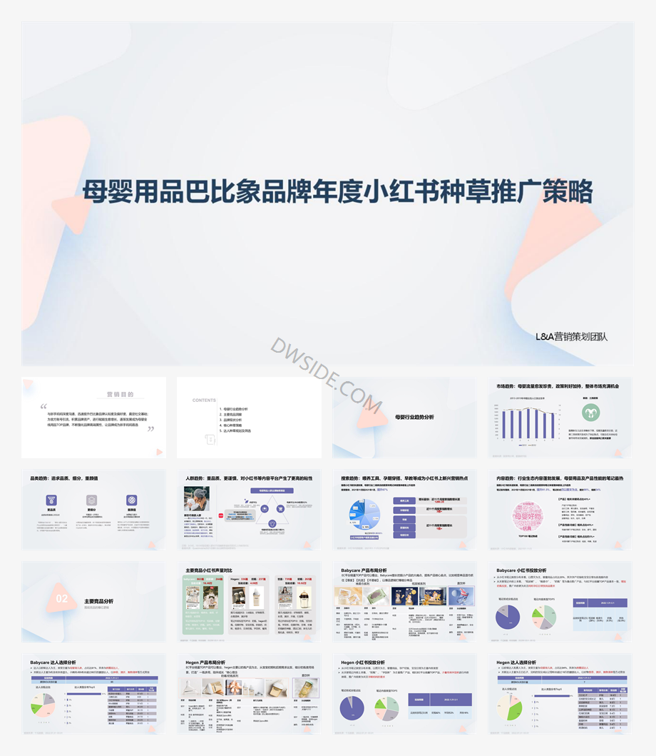 母婴用品巴比象品牌年度小红书种草推广策略方案.pdf