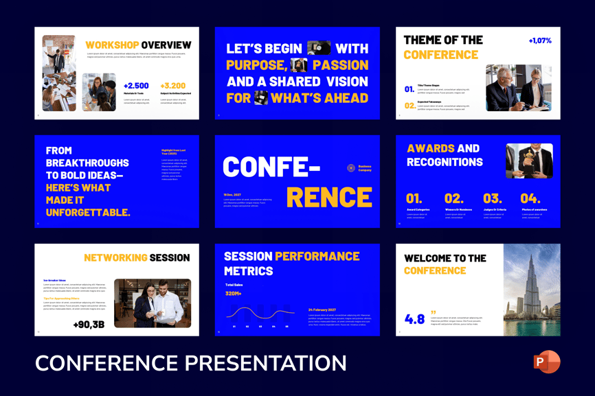 会议PPT模板 (PPTX)