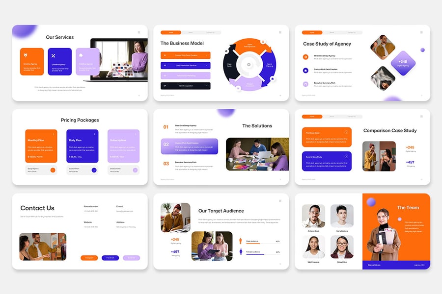 项目启动PPT模板 (PPTX)