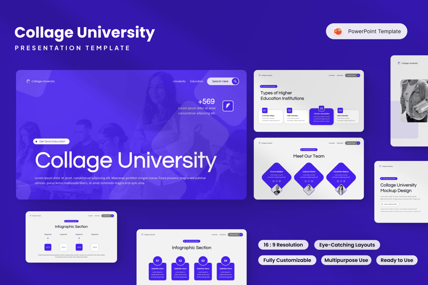 大学演讲PPT模板 (PPTX)