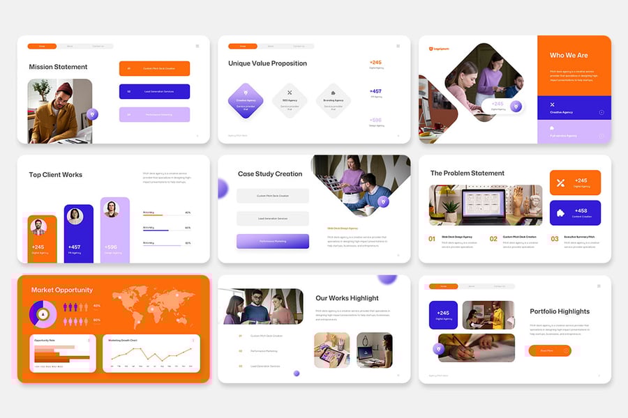 项目启动PPT模板 (PPTX)