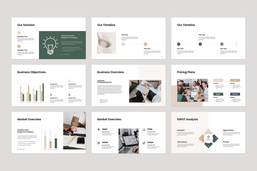 业务计划PPT模板 (PPTX)