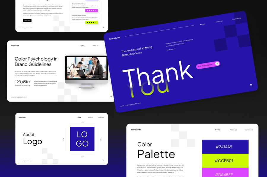 品牌指南PPT模板 (PPTX)